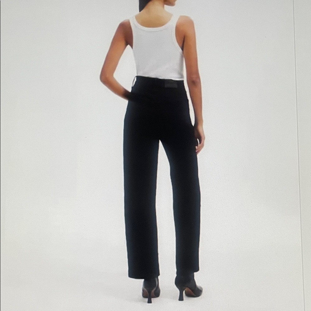 MADEWELL The Perfect Vintage wide-Leg  Black Women's jeans - Picture 2 of 12